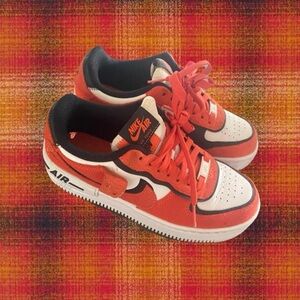 Nike Women’s Sneakers - Orange, Black, and White